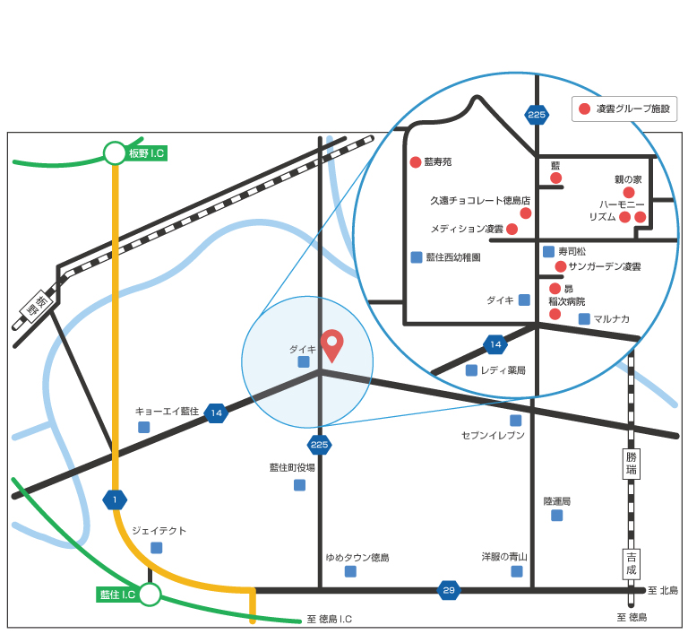 当院の周辺地図