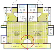 部屋の間取り