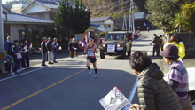 徳島駅伝に杉本修造さん出場。走ってる写真